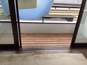 ベランダ板張替工事!