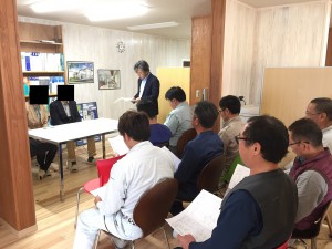 地鎮祭後の、着工式!
