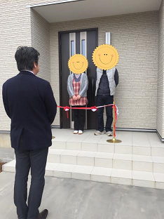 社長からお礼の言葉から竣工式は始まります!
