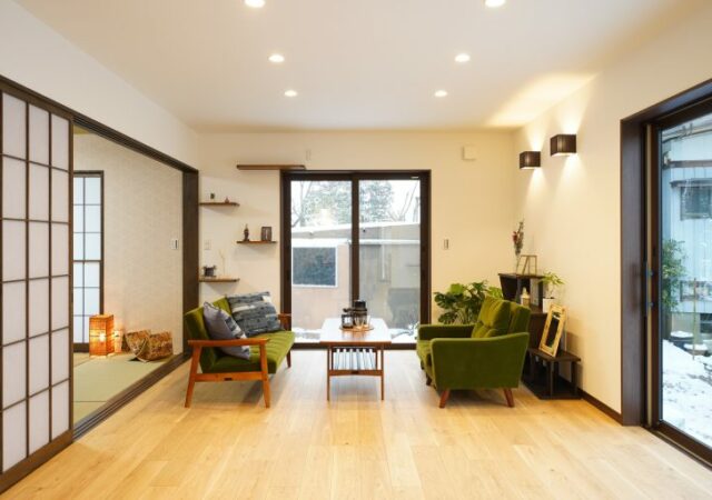 和Modern 　one-story house