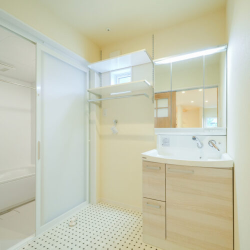 サニタリールームにはクリナップ「ファンシオ」