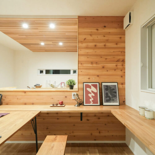 L字型のカウンター