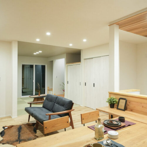 ダイニング・リビング・和室あるゆとりのある空間